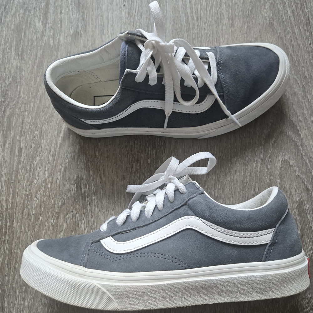 ​Vans Old Skool Blue Suede Water-Repellent Sneakers - Women’s 7.5 / Men’s 6